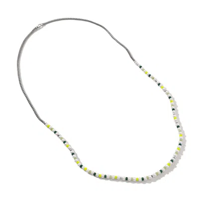 John Hardy Colorblock Pearl 3.5mm Necklace In Silver