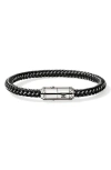 John Hardy Cord Bracelet, Sterling Silver, Rubber In Multi