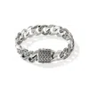 John Hardy Men's Sterling Silver Carved Chain Etched Curb Link Bracelet In Sterling Silver
