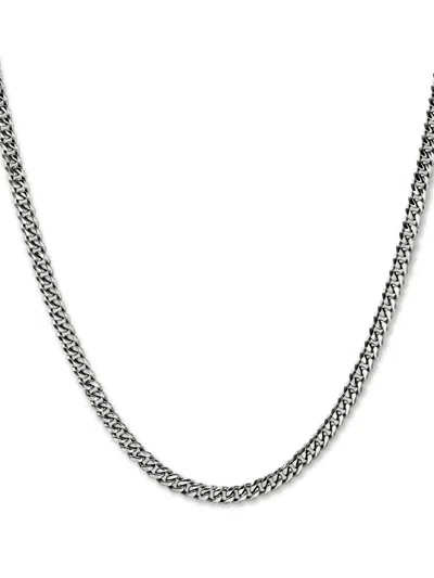 John Hardy Curb-chain Necklace In Silver