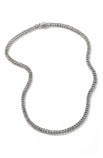 John Hardy Curb Chain Necklace In Silver