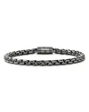 JOHN HARDY DARK SILVER BOX CHAIN BRACELET