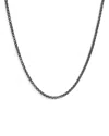 John Hardy Dark Silver Box Chain Necklace, 22 In Silver
