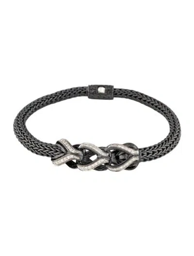 Pre-owned John Hardy Diamond Asli Icon Bracelet, 7" In Multi