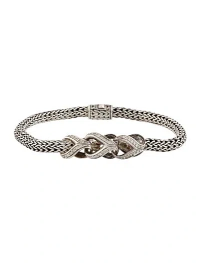 Pre-owned John Hardy Diamond Asli Link Bracelet In Multi