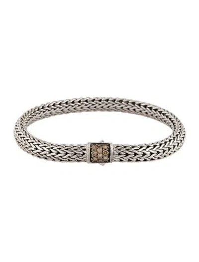 Pre-owned John Hardy Diamond Bracelet, 6.75" In Multi