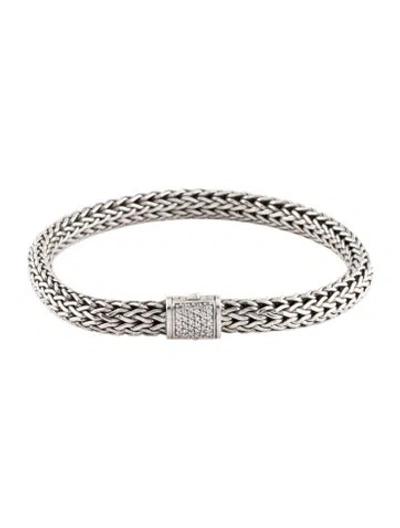 Pre-owned John Hardy Diamond Classic Chain Bracelet, 6.75" In Multi