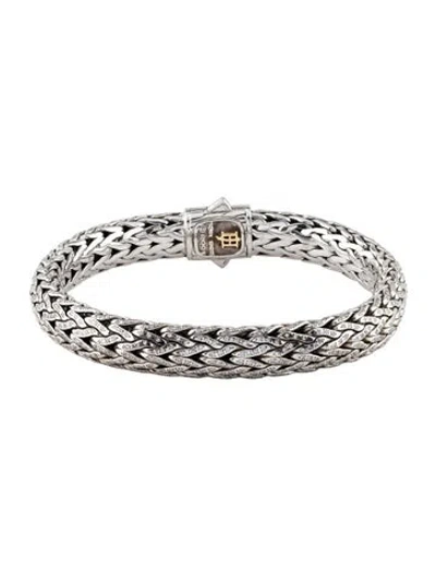 Pre-owned John Hardy Diamond Classic Chain Bracelet, 8.5" In Multicolor