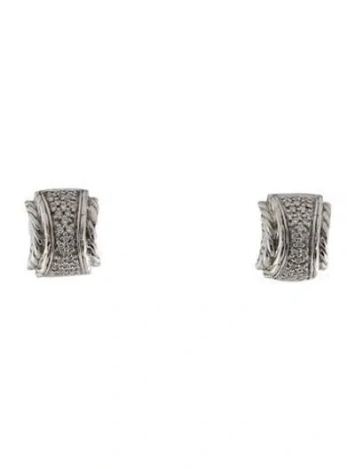 Pre-owned John Hardy Diamond Classic Chain Stud Earrings In Multi