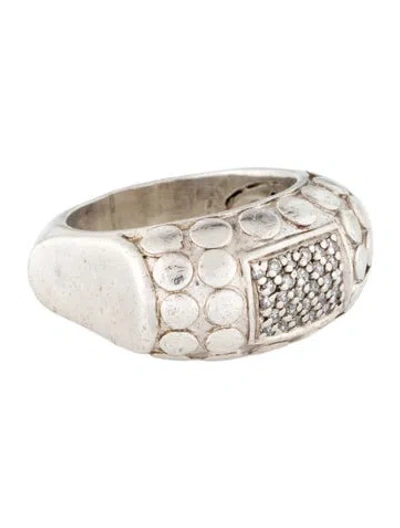 Pre-owned John Hardy Diamond Dot Cocktail Ring In Multi