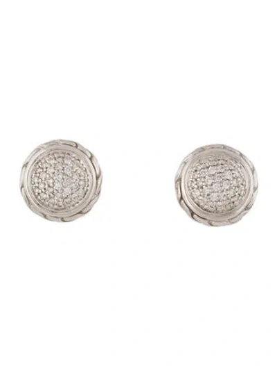 Pre-owned John Hardy Diamond Essential Stud Earrings In Multi