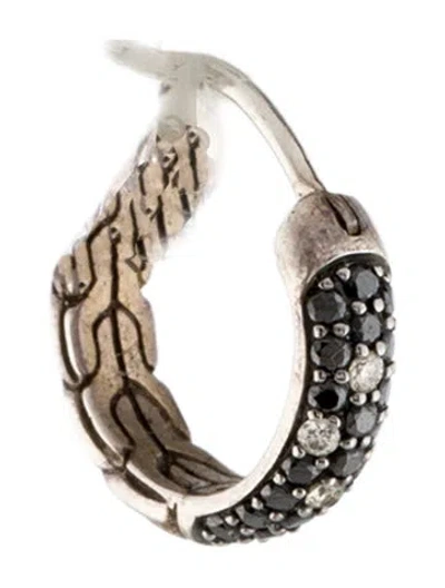 Pre-owned John Hardy Diamond Huggie Single Earring In Multi
