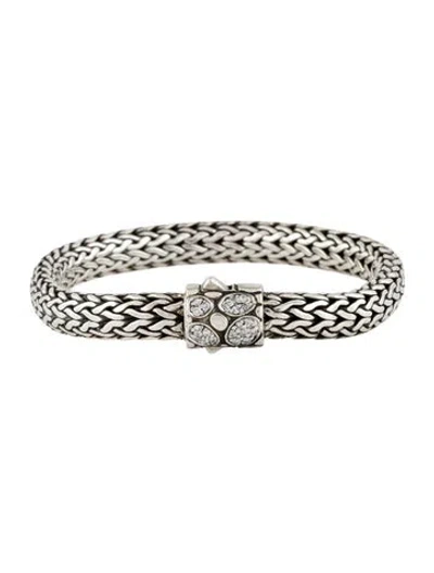 Pre-owned John Hardy Diamond Icon Bracelet, 6.5" In Multi