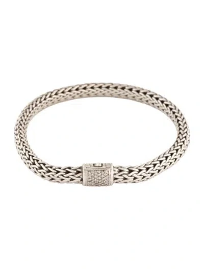 Pre-owned John Hardy Diamond Icon Bracelet, 6.75" In Multi