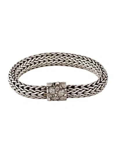 Pre-owned John Hardy Diamond Icon Bracelet, 6.75" In Multi