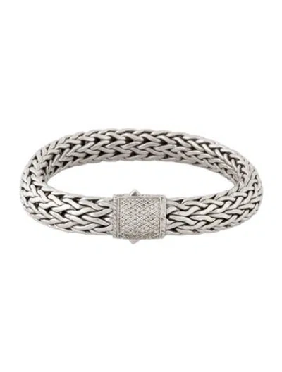 Pre-owned John Hardy Diamond Icon Bracelet, 6.75" In Multi