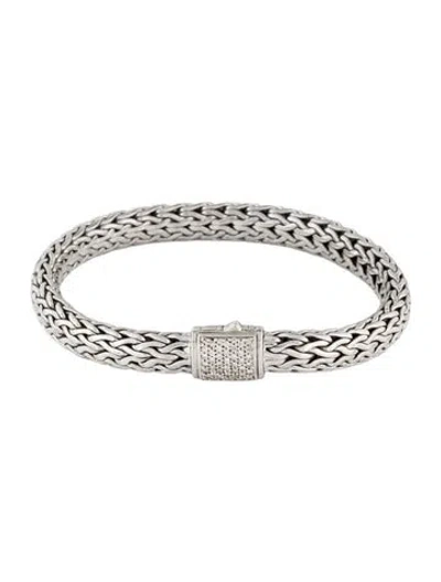 Pre-owned John Hardy Diamond Icon Bracelet, 7" In Multi