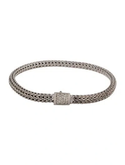 Pre-owned John Hardy Diamond Icon Bracelet, 7" In Multi
