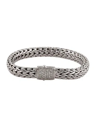 Pre-owned John Hardy Diamond Icon Link Bracelet, 6" In Multi