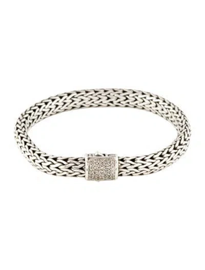 Pre-owned John Hardy Diamond Icon Link Bracelet, 6.5" In Multi