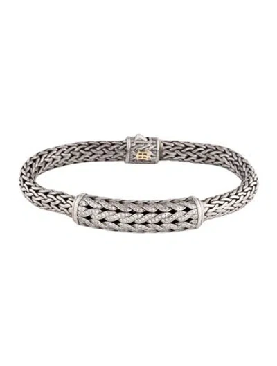 Pre-owned John Hardy Diamond Icon Link Bracelet, 6.75" In Multicolor