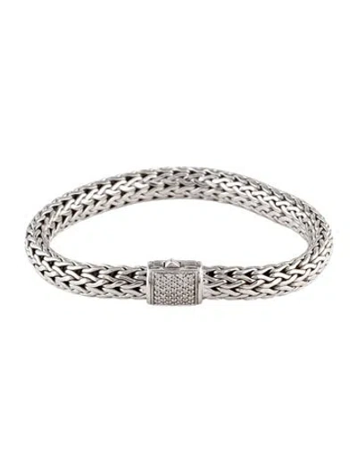 Pre-owned John Hardy Diamond Lava Link Bracelet, 5.75" In Multi