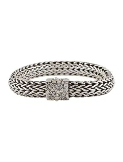 Pre-owned John Hardy Diamond Link Bracelet, 6.75" In Multi