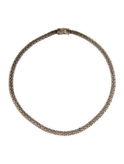 Pre-owned John Hardy Diamond Naga Chain Necklace, 18.5" In Multi
