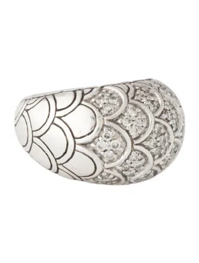 Pre-owned John Hardy Diamond Naga Dome Ring In Multi