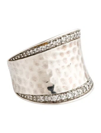 Pre-owned John Hardy Diamond Palu Saddle Cocktail Ring In Multicolor