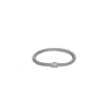John Hardy Diamond Pave (0.18ct) Extra Small Bracelet With Pusher Clasp Size Medium - Bbp96002dixm In Silver-tone