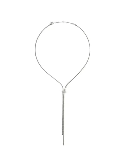 John Hardy Diamond Stud-detail Lariat Necklace In Neutral