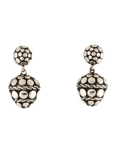Pre-owned John Hardy Dot Acorn Drop Earrings In Multi