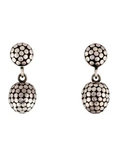 Pre-owned John Hardy Dot Ball Drop Earrings In Multi