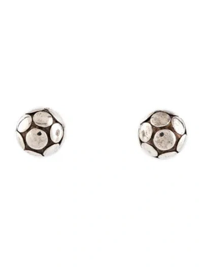 Pre-owned John Hardy Dot Ball Stud Earrings In Multicolor