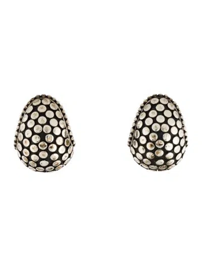 Pre-owned John Hardy Dot Buddha Belly Earrings In Multi