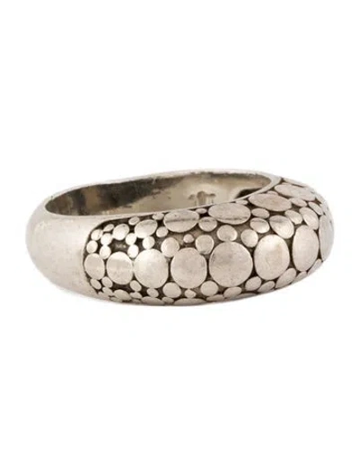 Pre-owned John Hardy Dot Dome Band Ring In Multi