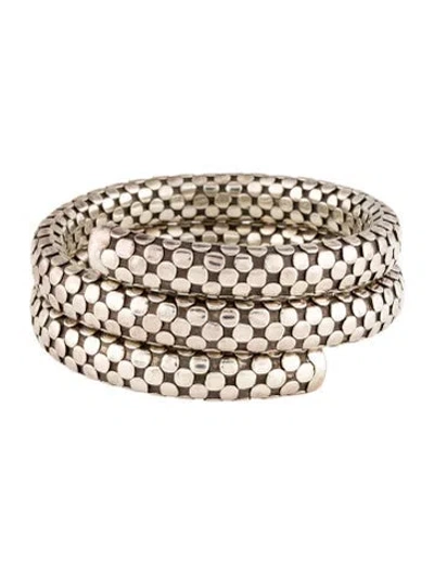 Pre-owned John Hardy Dot Double Coil Bracelet, 6.5" In Multi