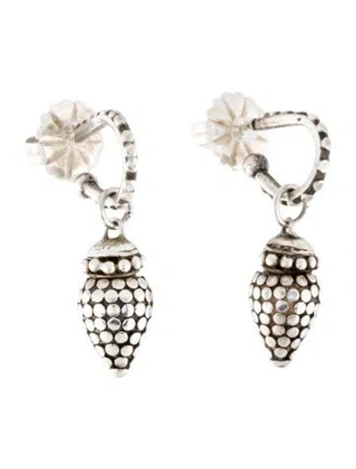Pre-owned John Hardy Dot Drop Convertible Earrings In Multi