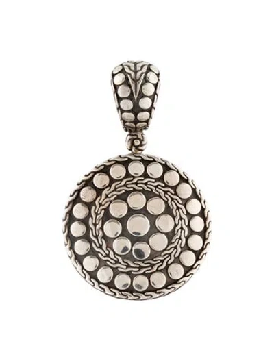 Pre-owned John Hardy Dot Enhancer Pendant, 1.75" In Multi