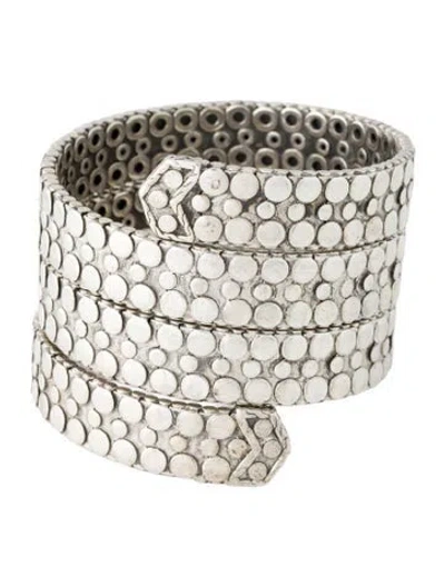 Pre-owned John Hardy Dot Flet Coil Bracelet, 7.25" In Multi