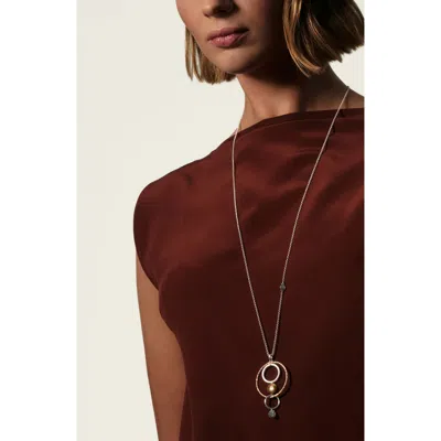 John Hardy Dot Hammered Long Drop Pendant Necklace In Gold