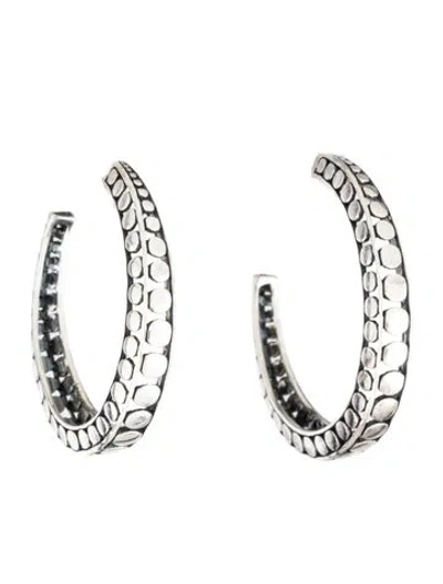 Pre-owned John Hardy Dot Hoop Earrings In Multi