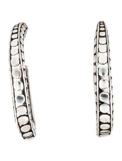 Pre-owned John Hardy Dot Hoop Earrings In Multicolor