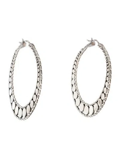 Pre-owned John Hardy Dot Hoop Earrings In Multicolor