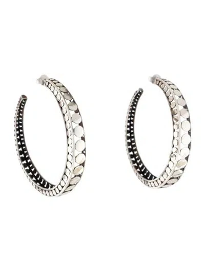 Pre-owned John Hardy Dot Hoop Earrings In Multicolor