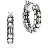 John Hardy Dot Hoop Earrings, Sterling Silver In Metallic