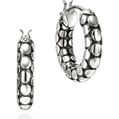 John Hardy Dot Hoop Earrings, Sterling Silver