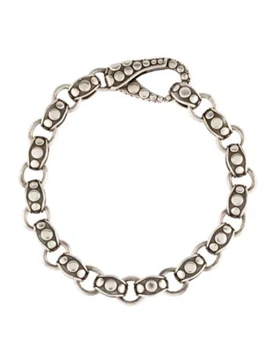 Pre-owned John Hardy Dot Link Bracelet, 7" In Multi