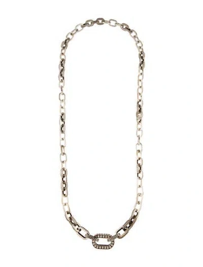 Pre-owned John Hardy Dot Long Chain Link Necklace,, 35.5" In Multi